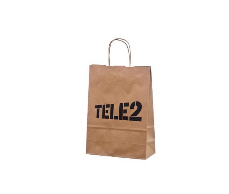 Sinist värvi ümbertöödeldud puuvillast kotid logoga