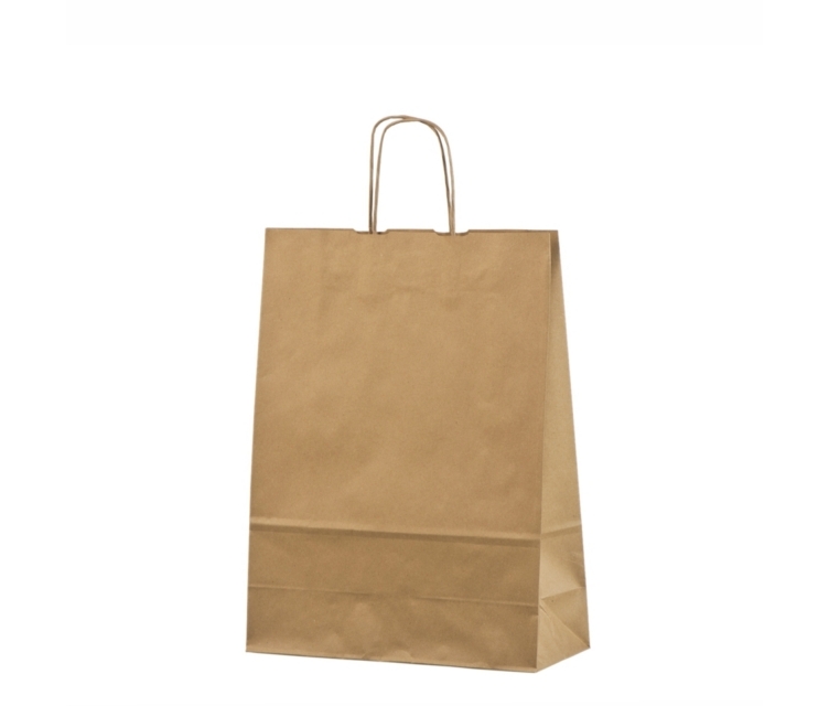 Loodusvalget värvi riidest kott pikkade sangadega.