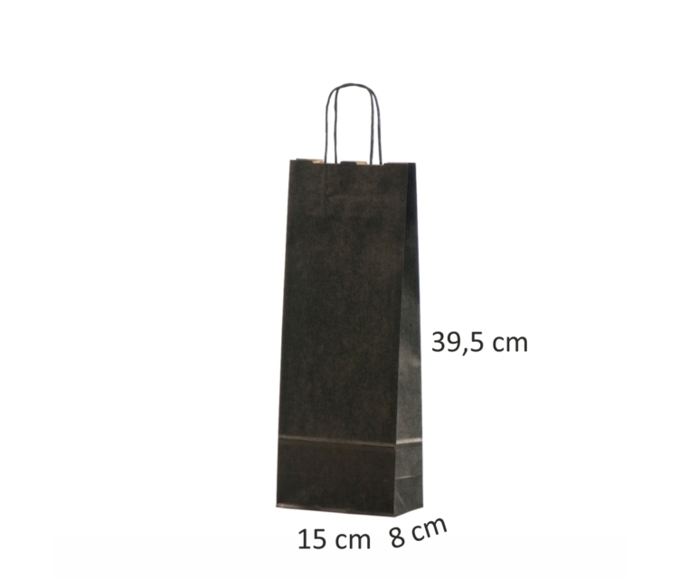 Musta pullokassi 15x8x39,5 cm