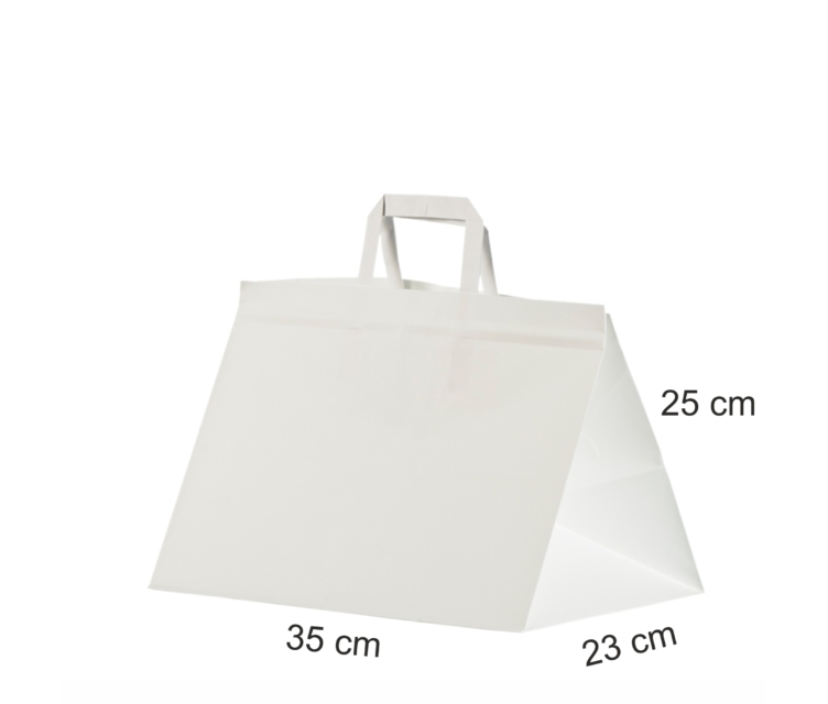 Vit take away papperskasse 35x23x25 cm
