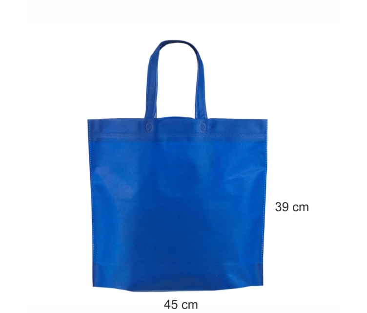 Kassar av blått non woven-tyg_45x39
