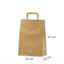 Ekologiska papperskassar med platta handtag23x10x32