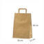 Ekologiska papperskassar med platta handtag26x11x38