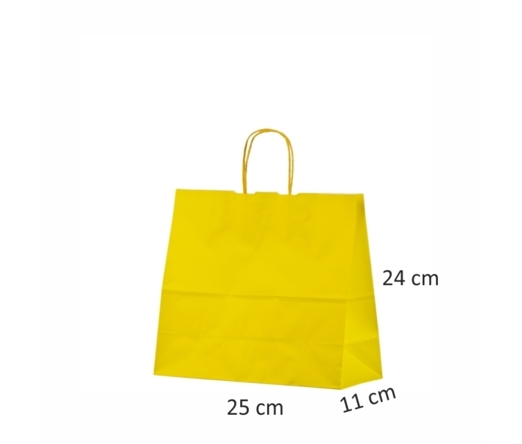 Gule papirsposer25x11x24 cm