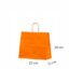 Orange papirsposer25x11x24 cm