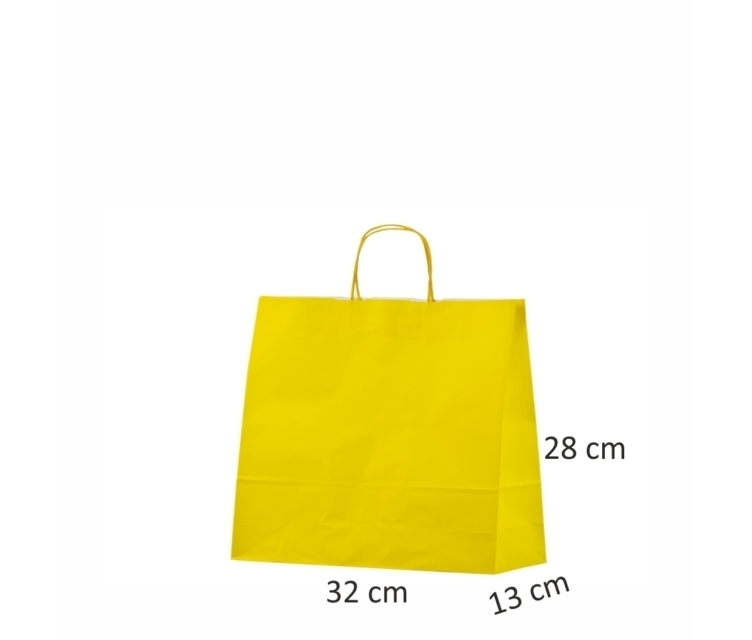 Gule papirposer32x13x28 cm