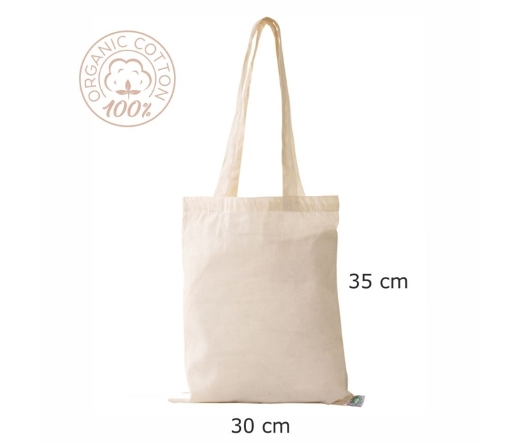 Naturhvitt handlenett av økologisk bomull_30×35 cm