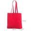 Rød mulepose i bomuld med bred bund_38x10x42 cm