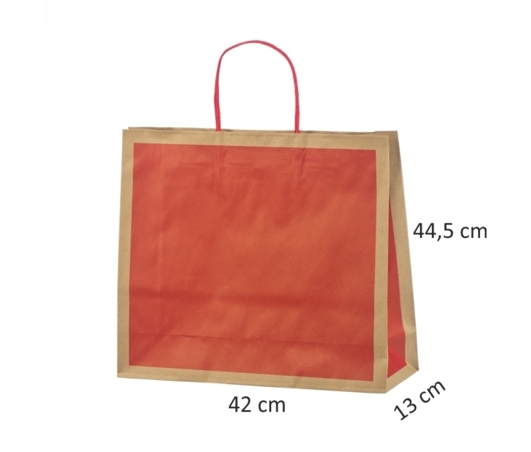 Røde miljøvennlige gaveposer42x13x44,5