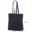 Sort mulepose i bomuld med bred bund_38x10x42 cm